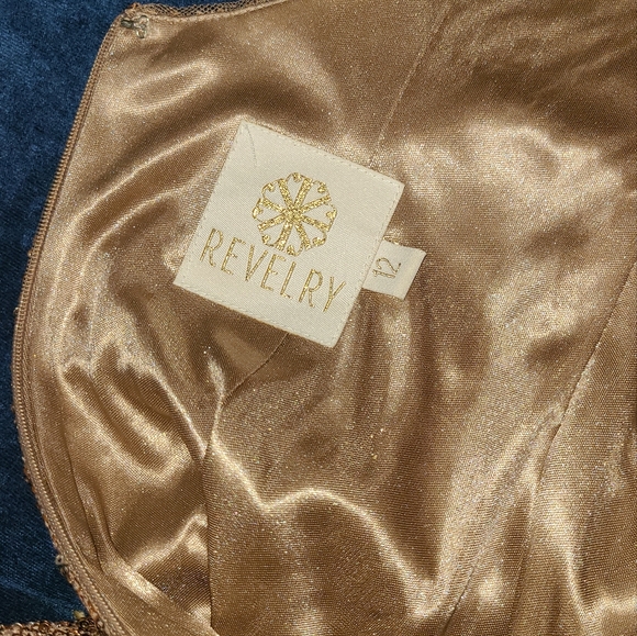 Revelry Gown, 12,Champagne - Picture 4 of 11